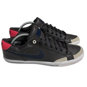 Nike Men’s Classic Capri ll Leather Sneakers SZ 9.5 Brown Navy Red